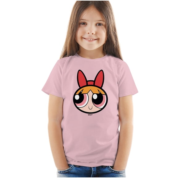 The Powerpuff Girls Blossom Face Kids T Shirt (4) for Toddler Boys and Girls, Pink