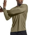thumbnail image 5 of BRDFRL Beach Shirts for Men UPF 50 Long Sleeve Men Sun Protection Uv Shirts for Men Long Sleeve Shirts for Men Workout Water Hiking T-Shirts Rash Guard Army Green M, 5 of 6