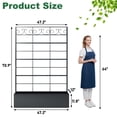 thumbnail image 2 of ANPOO Metal Raised Garden Bed with Trellis, 70.9"x47.2"x12" Outdoor Planter Box with Drainage Holes, Black Privacy Screen for Climbing Plants, Patio & Balcony, 2 of 8