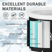 Large Ice Bath with Lid Cold Water Pool for Recovery, Portable Ice Bath for Home Gardens, Gyms, Arenas and Cold Water Therapy Training