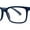 Matte Blue, variant on Stylish Matte Finish Rectangle Plastic Reading Glasses Blue +2.0