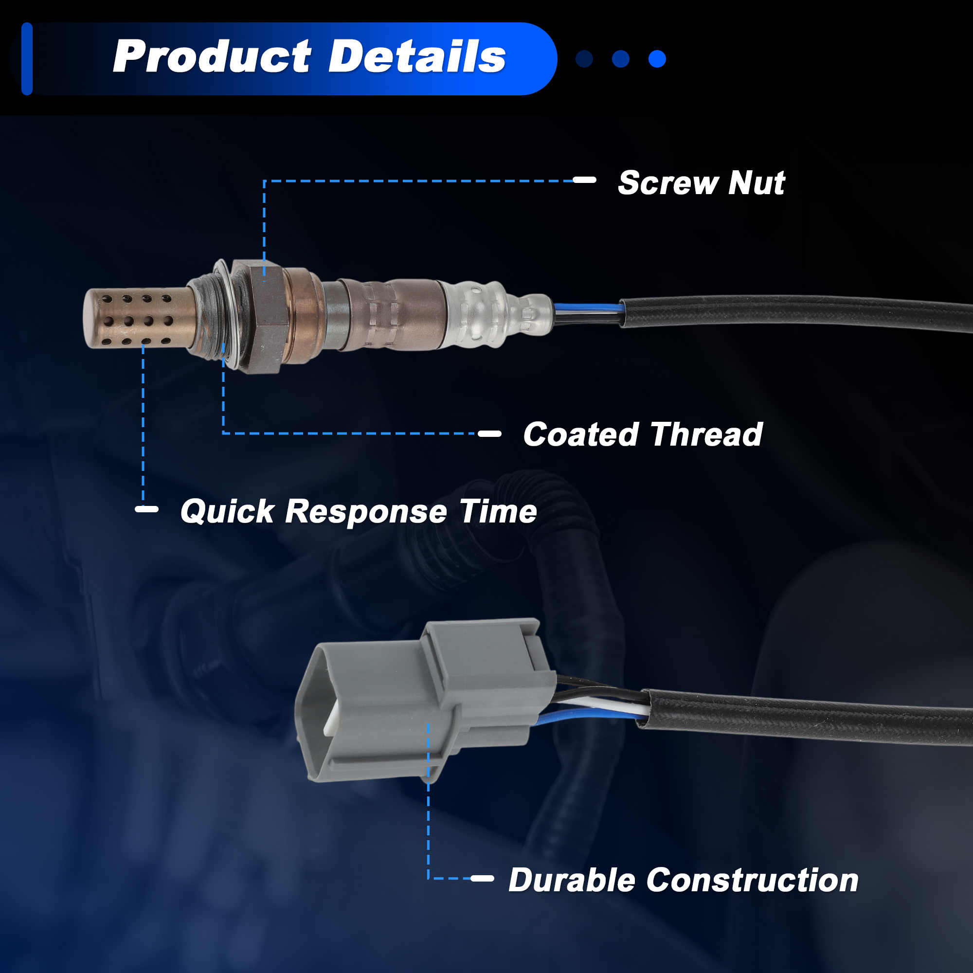 Unique Bargains 2Pcs Oxygen Sensor for Honda Accord 1998-1999