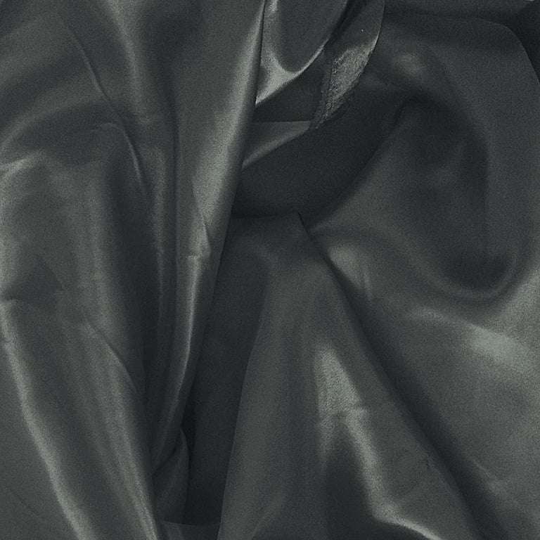 Black Satin Fabric 60 Inch Wide - By the Yard - For Weddings