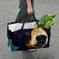 thumbnail image 7 of Bear Reusable Foldable Oxford Cloth Grocery Baskets Grocery Bags Storage Basket Large Capacity, 7 of 7