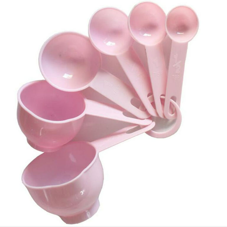 MASKEY Plastic Measuring Cups and Spoons Set，Dry Measuring cups