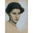 thumbnail image 3 of Josef Wawra 14x18 Black Modern Framed Museum Art Print Titled - Young Woman En Face (1914), 3 of 5