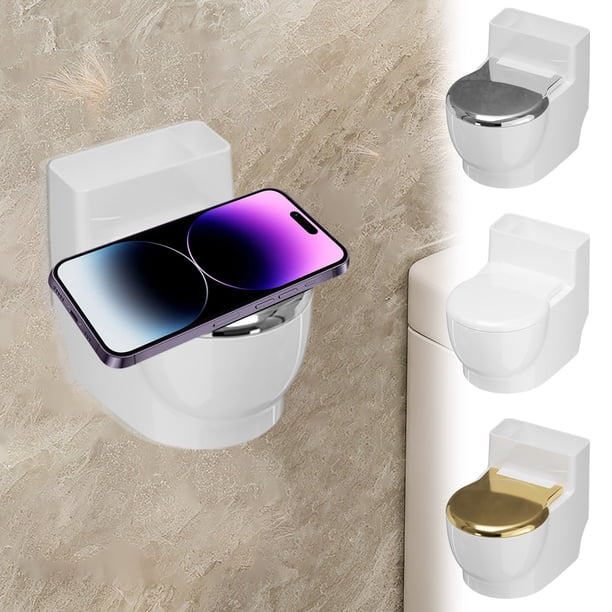 Cenicero cerámico cubierto para casa y baño | Diseño de montaje de pared sin punzón, tapa anticeniza, acabado moderno brillante | Control de olores a humo, uso en interiores/exteriores | Colores