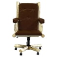 thumbnail image 3 of Montana Woodworks Transitional Solid Wood Upholstered Office Chair in Natural, 3 of 5