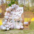 thumbnail image 4 of Baby in Bloom Decal Sign for Backdrop, Large Adhesive Sign Decal Letters Sticker Wall Decor Balloons Arch Backdrop Decorations for Baby Shower, 4 of 7