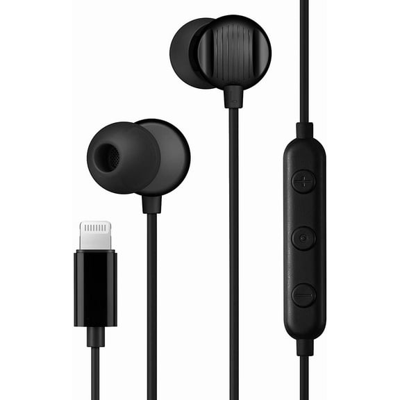 SWTSWT Lightning Headphones Earbuds Earphones with Microphone Controller MFi Certified Noise Isolation Compatible iPhone 14 13 12 11 Pro Max iPhone X XS Max XR