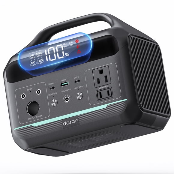 Central eléctrica portátil DaranEner 300W 192Wh con 8 puertos