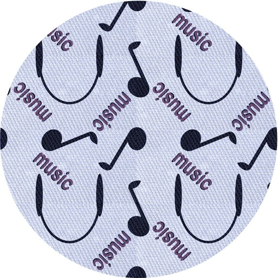 Ahgly Company Machine Washable Indoor Round Transitional Lavender Blue Area Rugs, 7' Round