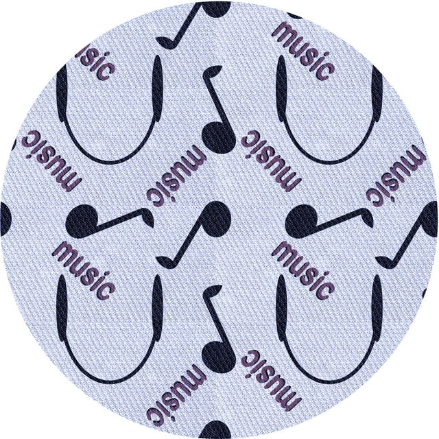 Ahgly Company Tapis d'Intérieur Rond Lavable en Machine Lavande Bleu Transitionnel, 4 Pieds Rond