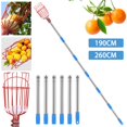thumbnail image 1 of EIMELI Fruit Picker Stick with Telescoping Pole Durable Stainless Basket Fruit Picking Tool, 1 of 11