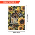 thumbnail image 3 of Yolandalse Graden Flag Birdhouse Floral Sunflower Garden Flag Double Sided, Welcome Fall House Yard Flag, Autumn Summer Primitive Garden Yard Decorations, Seasonal Outdoor Flag 12 x 18 Inch, 3 of 7