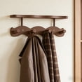 thumbnail image 5 of Wall Hooks, 4 Hook Wood Coat Rack Wall Mounted – Rustic Heavy Duty Coat Hooks for Hanging Towels, Coats, Hats, Keys – Decorative Bathroom Hooks for Entryway, Kitchen, Living Room by PALIFEUR, 5 of 7