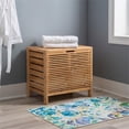 thumbnail image 2 of Riverbay Furniture Bamboo Natural Brown Hamper Rectangular 21.75"W x 15.25"D x 20.5"H Unassembled, 2 of 13