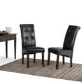 thumbnail image 3 of Simpli Home Cosmopolitan Parson Chair (Set of 2) in Midnight Black, 3 of 11