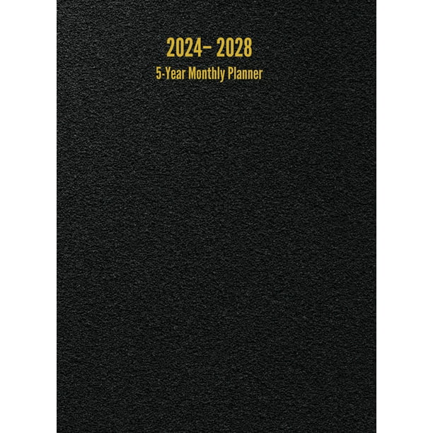 2024 2028 5 Year Monthly Planner 60 Month Calendar Black Large