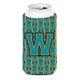 thumbnail image 1 of Letra W Fútbol Aqua Naranja y Azul Marino Tall Boy Bebida Aislante Hugger CJ1063-WTBC, 1 of 1