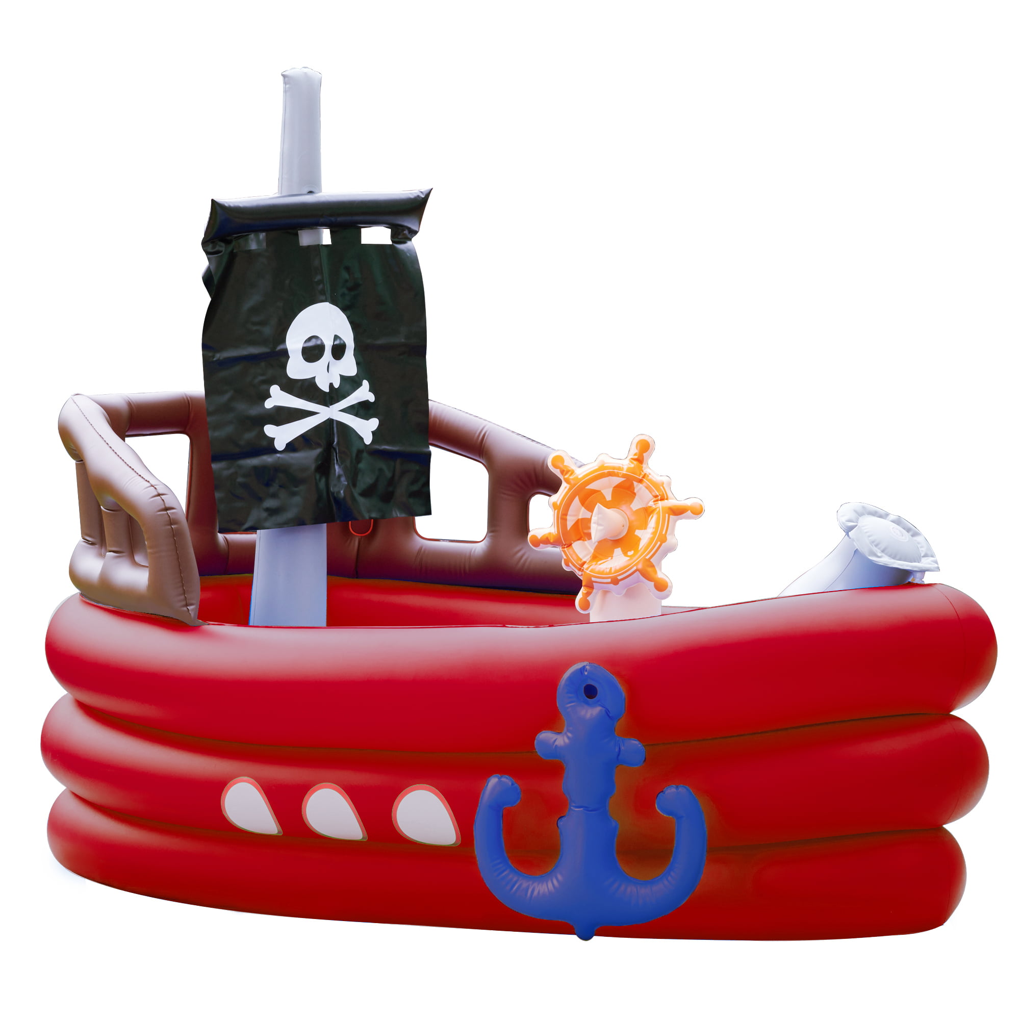 Kiddi Style Childrens Pirate Ship/Boat Wooden Junior Bed