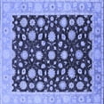 thumbnail image 1 of Ahgly Company Machine Washable Indoor Square Oriental Blue Traditional Area Rugs, 5' Square, 1 of 4