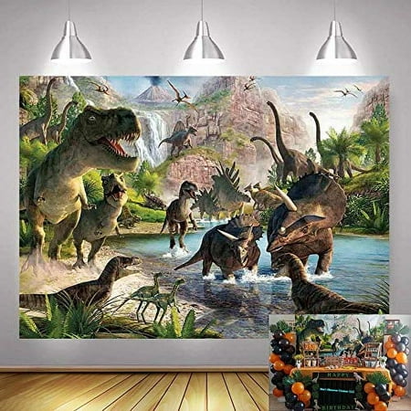 Art Studio Photography Backdrops Dinosaur Kingdom Photo Studio Props Jurassic Park Party Decoration Supplies Photo Background Booth Vinyl 9x6ft