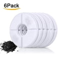 thumbnail image 5 of Cat Fountain 6 Water Filter Replacement Filter, Replacement Filter for Flower Fountains Diameter 12.5CM (Pack of 6), 5 of 5