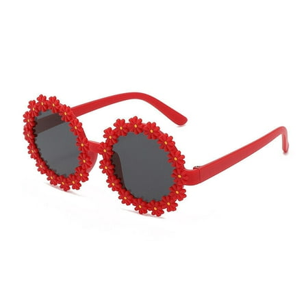 

Kids Flower Shaped Cute Round Sunglasses Girls Baby Children Toddler Shade HOT