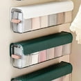 thumbnail image 3 of Binwennn Detachable Compartmentalized Storage Wall Mounted Organizer For Underwear And Socks Non Perforated Mini Sliding Storage Bag Storage Foldable Clothes Container Sweater Container Storage Cloths, 3 of 7