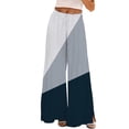 thumbnail image 2 of Flowy Pants for Women Hontri Loose Lounge Pants Womens Wide Leg Palazzo Pants Boho Floral 2025 Summer Beach Culottes Flowy Casual Trousers for Vacation, 2 of 4