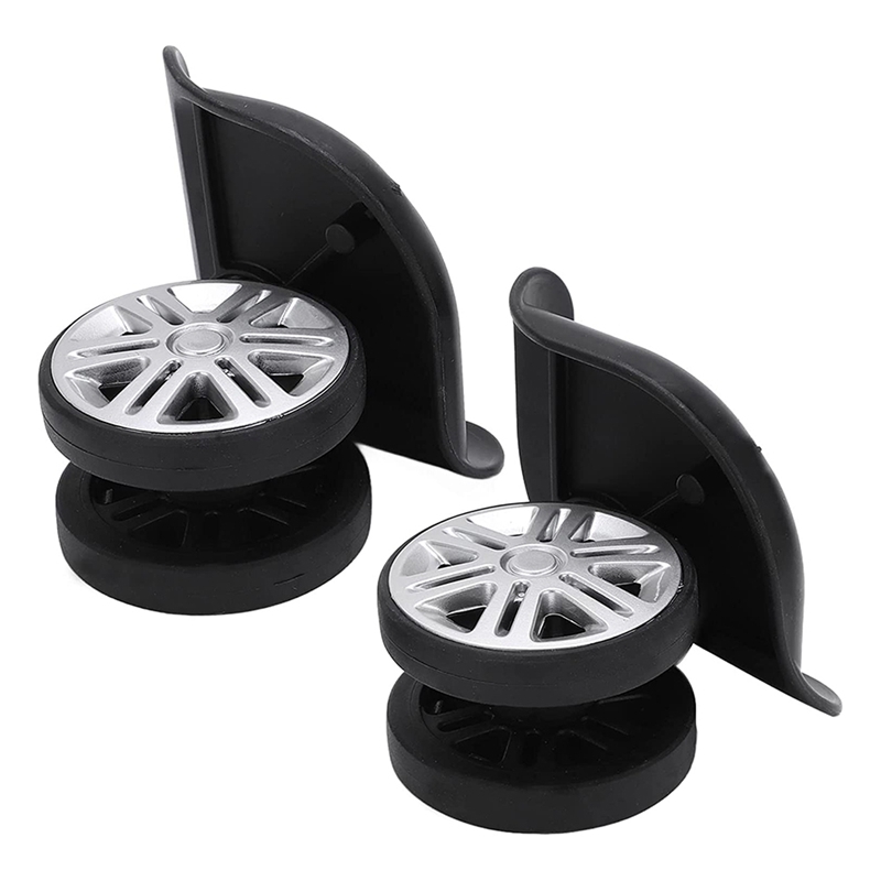 2Pcs Outdoor Luggage Replacement Wheels Mute Swivel Suitcase Luggage