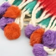 thumbnail image 2 of Women's Rainbow Striped Scarf Soft Winter Warm Thick Shawl Gifts with Pom, 2 of 6