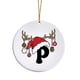 thumbnail image 2 of Adornos navideños, adornos navideños, regalos navideños, adorno con nombre y letra, adorno con inicial familiar, adorno personalizado, adorno navideño con nombre familiar, etiqueta acrílica para regal, 2 of 9