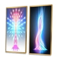 thumbnail image 3 of Designart "Light Expansion Abstracted Consciousness" Abstract Shapes Framed Wall Art Set Of 2 - Transitional Blue Gallery Wall Frame Set For Home Decor, 3 of 6