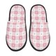 thumbnail image 1 of Fotbe Plaid Heart Pantuflas Peludas para Mujer con Estampado, Zapatillas de Peluche, Zapatos de Invierno para Casa, Uso Interior y Exterior-Medium, 1 of 8