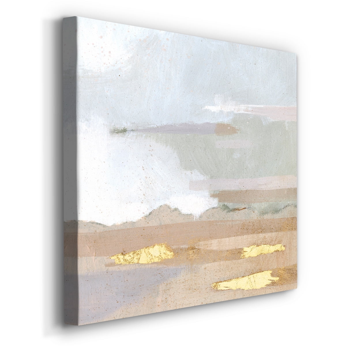 Wexford Home Abstract Coastland II-Premium Gallery Wrapped Canvas, 32" x 32" - Ready to Hang