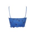 thumbnail image 3 of Douhoow Women Summer Floral Vest Lace Patch Tank Tops Blue Mesh V Neck Tanks Sling Sleeveless Tops, 3 of 9