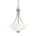 thumbnail image 2 of Z-Lite Ashton 3 Light Pendant in Matte Opal and Brushed Nickel, 2 of 2