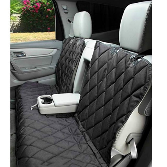 OULII Dog Cushion For Car Pet Mat And Cats Easy To Clean And Install Comfortable Protection For Backseat Use Black