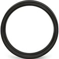 thumbnail image 2 of Titanium Brushed And Polished Black Ip-Plated 6mm Grooved Band (Size 9) Made In China tb365-9, 2 of 5