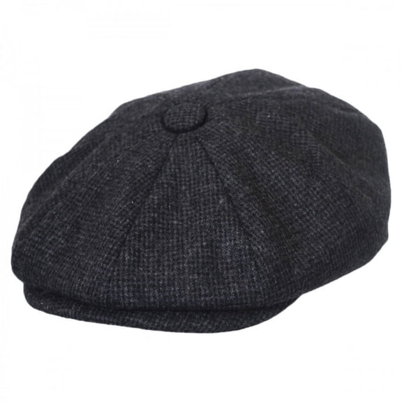 Union Wool Blend Newsboy Cap - S - Charcoal