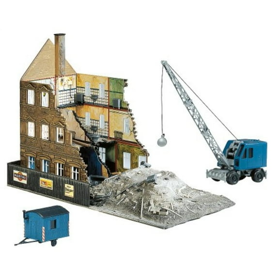 faller 130466 townhouse/demolition ho scale building kit