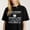 Black-1, variant on Colorful Apple and Pencil Graphic For Women Happy First Day of School Casual Tee print T Shirt