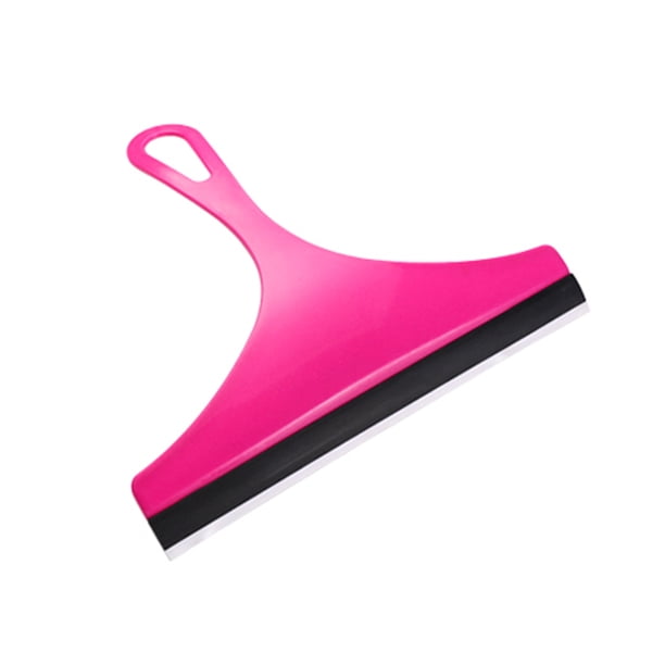 Bearachild Cepillo de vidrio portátil Escobilla de goma Puerta de coche Limpiaparabrisas Limpiaparabrisas Herramienta de limpieza para baño Limpiador de Suministros de limpieza para el hogar Rosa Bearachild HA000735-03B
