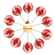 10ct. Strawberry Shortcake Cream Swirl Lollipop Bag