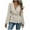 Beige, variant on Blouses for Women Business Casual Wrap V Neck Peplum Tops Button Long Sleeve Formal Work Shirts Fall Elegant Clothes
