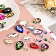 thumbnail image 4 of Uxcell Teardrop Rhinestones Glass Pointed Back Rhinestone Beads Gems for Jewelry Making Costume Crystal Embellishments Crafts Champagne Gold, 4 of 5