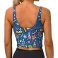 thumbnail image 4 of Picia Different Chemical Things Sports Bra for Women,Padded Strappy Sports Bras Medium Support Yoga Bra with Removable Cups,Running Yoga Bra-XX-Large, 4 of 9