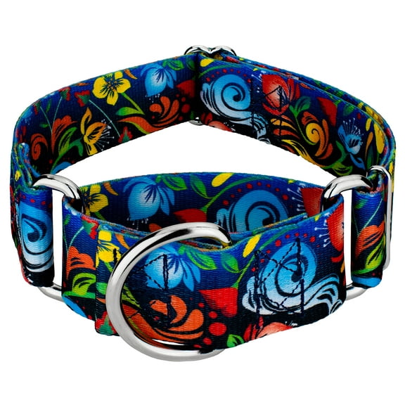 Country Brook Petz® 1 1/2 inch Potpourri Martingale Dog Collar, Medium